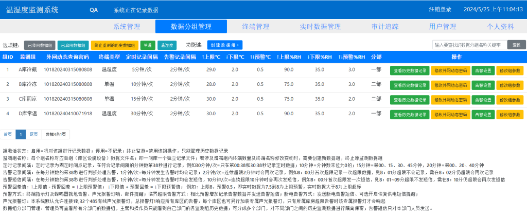 欧盟GMP温湿度监测系统